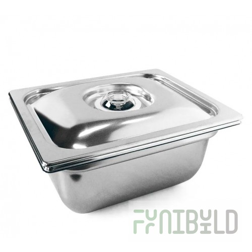 Sirman 5858VAC12100B 1/2 H 100 Reinforced Gastronorm Containers For Vacuum Use With External Vacuum Hose