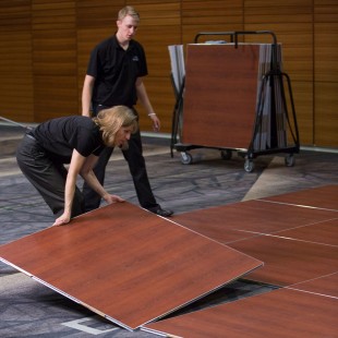 Forbes Industries 3214MTK1 12 to 18 Inch Portable Dance Floor Set Vinyl Tile