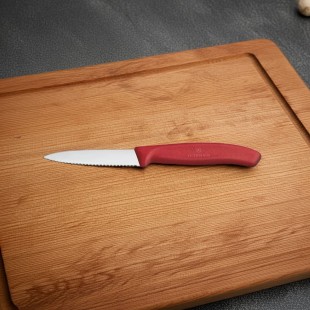 Thunder Group SLKF421RD 3-1/4 Inch Blade Red Polypropylene Paring Knife
