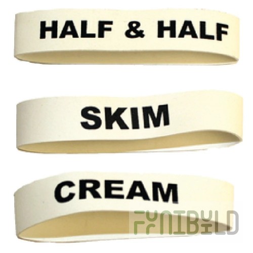 Service Ideas FBCOLDVAR 3.5 Inch Flavorband Label Cold Variety Pack 6 Packs