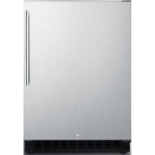 Summit AL54CSSHV 24 Inch Built-in or Freestanding All-Refrigerator Stainless Steel with Frost-free Operation Summit AL54CSSHV 24 Inch Built-in or Freestanding All-Refrigerator Stainless Steel with Frost-free Operation