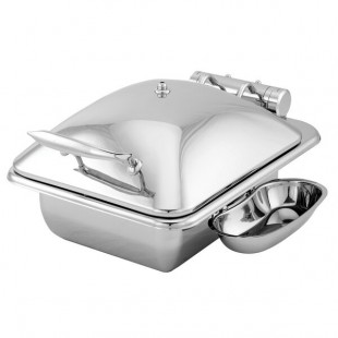 Walco Idol from Steelite International WLWI35UMT 4 Qt. Rectangle Stainless Steel Chafer with Body and Metal Lid