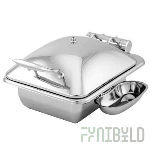 Walco Idol from Steelite International WLWI35UMT 4 Qt. Rectangle Stainless Steel Chafer with Body and Metal Lid