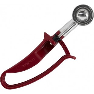 Zeroll 2070-EX 1-5/16 Inch Bowl Diameter Manual Disher Plum Handle Stainless Steel