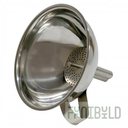 Thunder Group SLFN005 11-1/2 Oz Funnel with Removable Strainer Stainless Steel