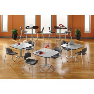 Forbes Industries PLYHP3636MXEIC-TCH 36 Inch Square Cafe Table with Plywood Top and Chrome Base Forbes Industries PLYHP3636MXEIC-TCH 36 Inch Square Cafe Table with Plywood Top and Chrome Base
