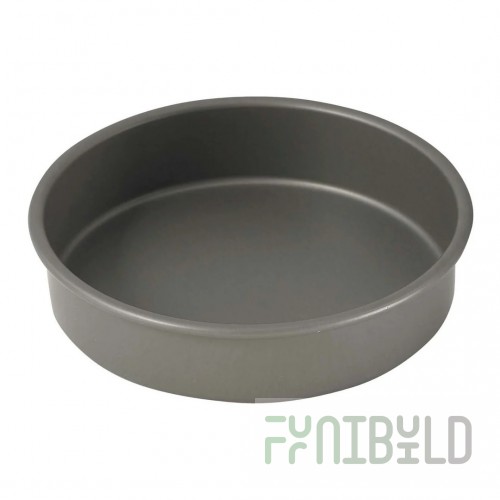 Winco HAC-062 6 Inch Diameter Round Cake Pan 18 Gauge Anodized Aluminum with Durability