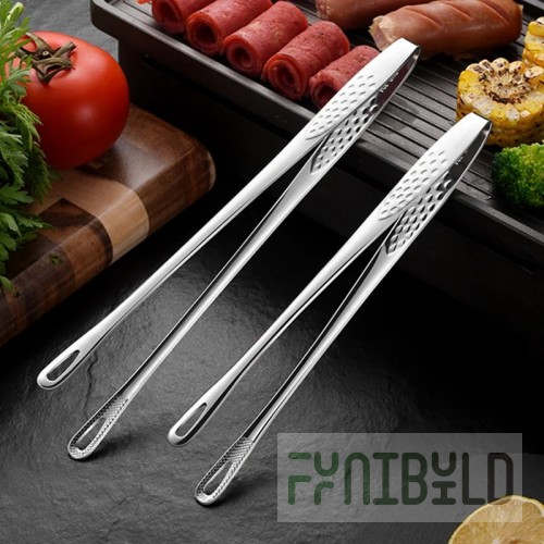 Fortessa 2.5.003.00.287 6.75 Inch Hammered Utility Tongs Stainless Steel