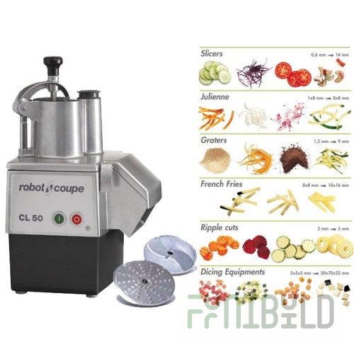 Vegetable cutting machine OM-300-01 (UKM-11-01) (870x300x625mm, production when cutting raw vegetables 100-350kg/h, when cutting cooked 160kg/h, 380V, 1.2/1.5kW, weight 68.5kg )