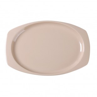 Yanco NS-209T 9-1/2 Inch Oblong Platter Dishwasher Safe Melamine Tan