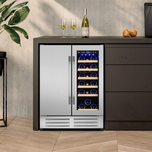 Tablecraft 12053 4.75 Inch Wine Cooler Double Wall Stainless Steel Gold Coated Finish