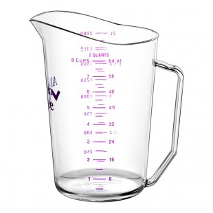 Cambro 200MCCW441 2 Qt Measuring Cup Allergen-free Purple Polycarbonate
