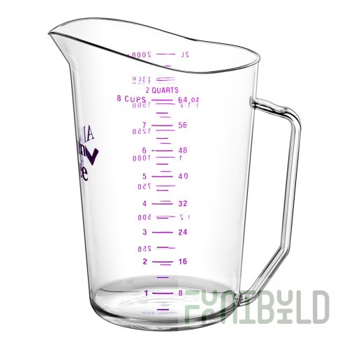 Cambro 200MCCW441 2 Qt Measuring Cup Allergen-free Purple Polycarbonate