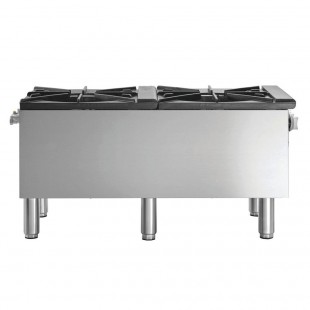 Hubert 29Y-074 Kratos® Double Stockpot Gas Range 160000 BUT Output Natural Gas
