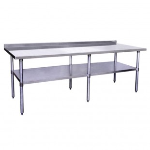 Hubert 28W-069 Kratos® 430 Stainless Steel Work Table 96