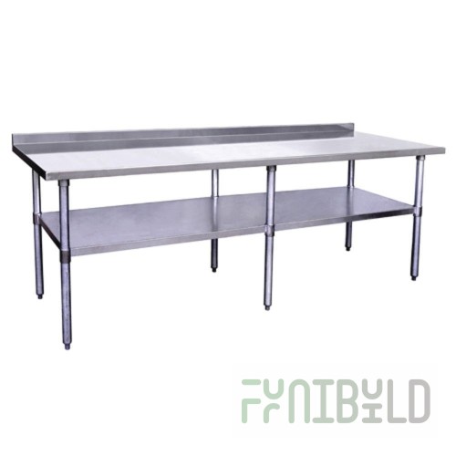 Hubert 28W-069 Kratos® 430 Stainless Steel Work Table 96