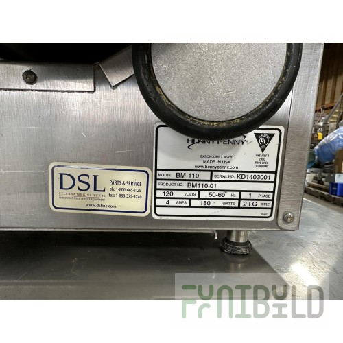 Henny Penny BM110.02 10 Lbs Drum Capacity Electric Breading Machine Stainless Steel