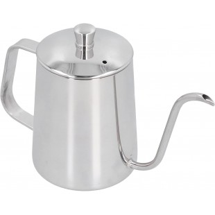 1880 Hospitality 87500671A 64 Oz Gooseneck Coffee Pot with Lid Stainless Steel 1880 Hospitality 87500671A 64 Oz Gooseneck Coffee Pot with Lid Stainless Steel