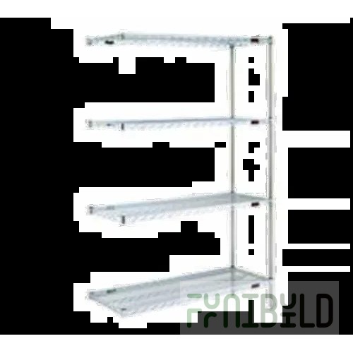 Eagle A5-86-2142S 42 Inch Add-On Shelving Unit 5 Tier Stainless Steel Finish