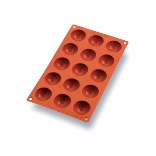 Matfer 257901 11-3/16 Inch Gastroflex Mini Half Sphere Mold Flexible Silicone