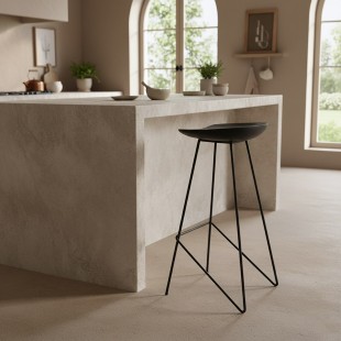 Frame of bar stool Loft-4 320x320x710 in, art. StBar-4 m/k black moire