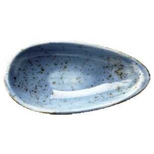 Vertex China LTJ-ASD-S 1 Oz Amande Sauce Dish Oblong Hand Painted Terra Jade