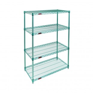 Eagle A4-63-1860E 60 Inch Add-On Shelving Unit 4-Tier Wire Epoxy Coated