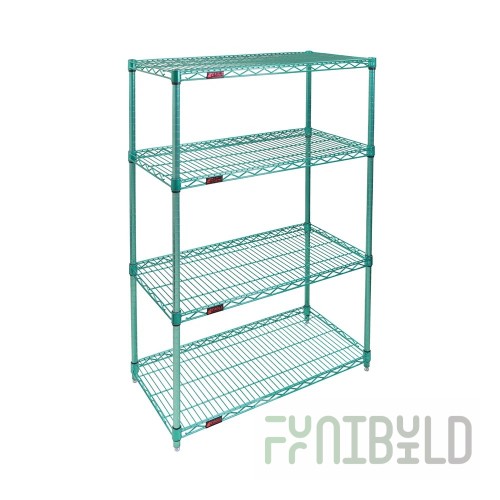 Eagle A4-63-1860E 60 Inch Add-On Shelving Unit 4-Tier Wire Epoxy Coated