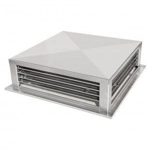 GSW USA DF-22S 22 Inch Diffuser Drop Down Stainless Steel 4 Way Adjustable Blade