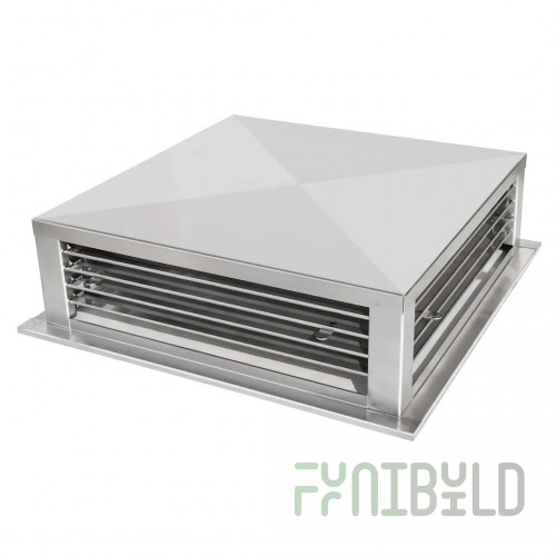 GSW USA DF-22S 22 Inch Diffuser Drop Down Stainless Steel 4 Way Adjustable Blade