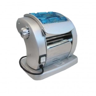 Omcan 46587 5-3/4 Inch Electric Dough Sheeter with Steel Rollers Silver