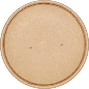 International Tableware TG-LID-2632 Kraft Paper Lid Vented Fits TG-KS-26 & TG-KS-32