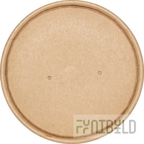 International Tableware TG-LID-2632 Kraft Paper Lid Vented Fits TG-KS-26 & TG-KS-32