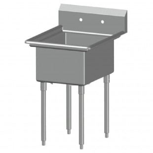 SPG International DI-1-10DF Universal Stainless Drop-In Sink One Compartment 12