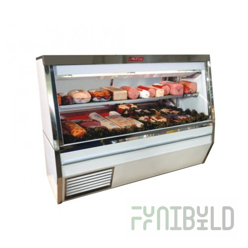 Howard-McCray SC-CDS34N-4-S-LS-LED 48 Inch Deli Meat and Cheese Display Case with LED