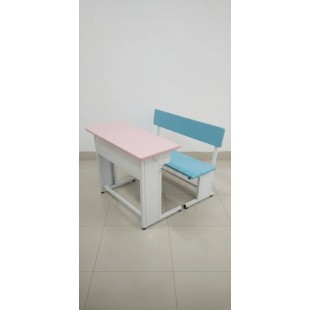 Student desk 2-seater adjustable. pr. tr. (melamine, PVC edging) 2-4 gr. art. 110RV