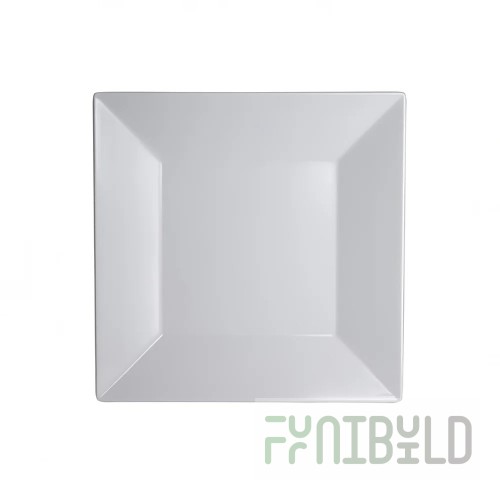 Steelite 7064MM202 6 Inch Square Plate with Polar White Melamine Finish
