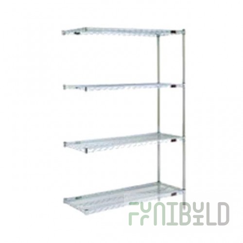 Eagle A4-63-2160E 60 Inch Add-On Unit 4 Tier Wire Shelving with QuadTruss Design