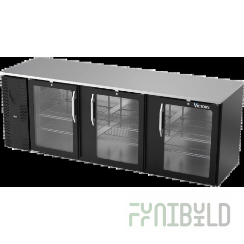 Victory VBB94HC-G-S Back Bar Refrigerator Three-section 94