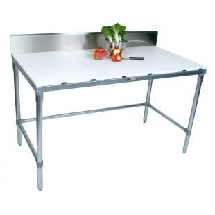 John Boos GMT001 24 Inch Work Table Reversible Poly Top Stainless Steel Base