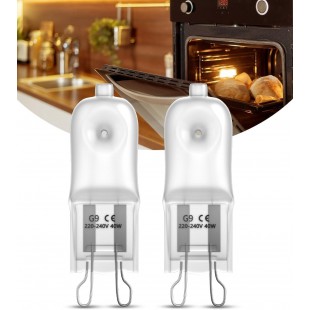 Lighting for the cooking area (2 heat-resistant lamps, 40W)