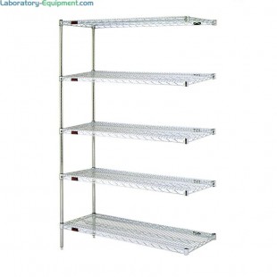 Eagle A5-74-2130C 30 Inch Add-On Shelving Unit 5-tier Chrome Finish Wire