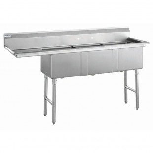 Hubert 29N-057 Kratos® 3 Compartment Sink 76