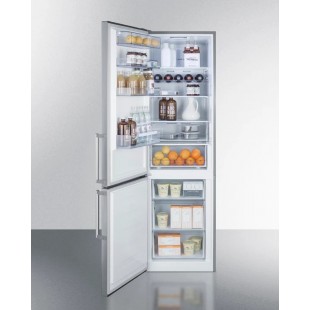 Summit FFBF192SSBILHD 23 Inch Refrigerator-Freezer 12.5 cu ft with Drawers Summit FFBF192SSBILHD 23 Inch Refrigerator-Freezer 12.5 cu ft with Drawers