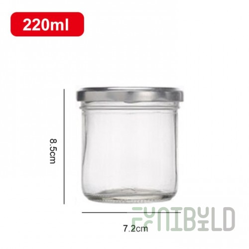 Jar boat 220ml, D=150x89mm, with seal, h=36mm