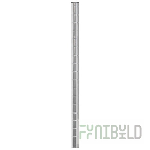Eagle CP18-V 18 Inch Caster Post Grooved Gray Epoxy NSF Post