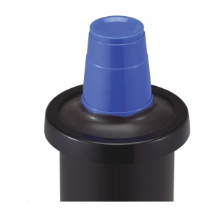 Carlisle C2410CBK 23-1/4 Inch In-Counter Cup Dispenser Plastic Black
