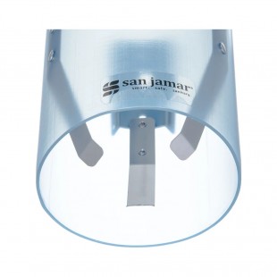Carlisle C3165FBL 16 Inch San Jamar Water Cup Dispenser Wall Mount Plastic Frosted Blue