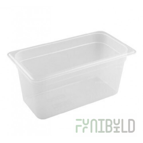 Gastronorm container without lid p/p GN 1/3, H-150, 325x176x150mm, (plastic, transparent), in pack. 12/4 pcs. 422101201
