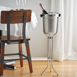 American Metalcraft CS31 Champagne Bucket Stand Chrome Plated Steel With Ball Ends